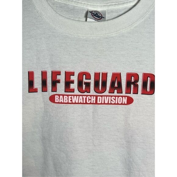 Vintage Y2K Lifeguard Babewatch Division Tee - Picture 4 of 5